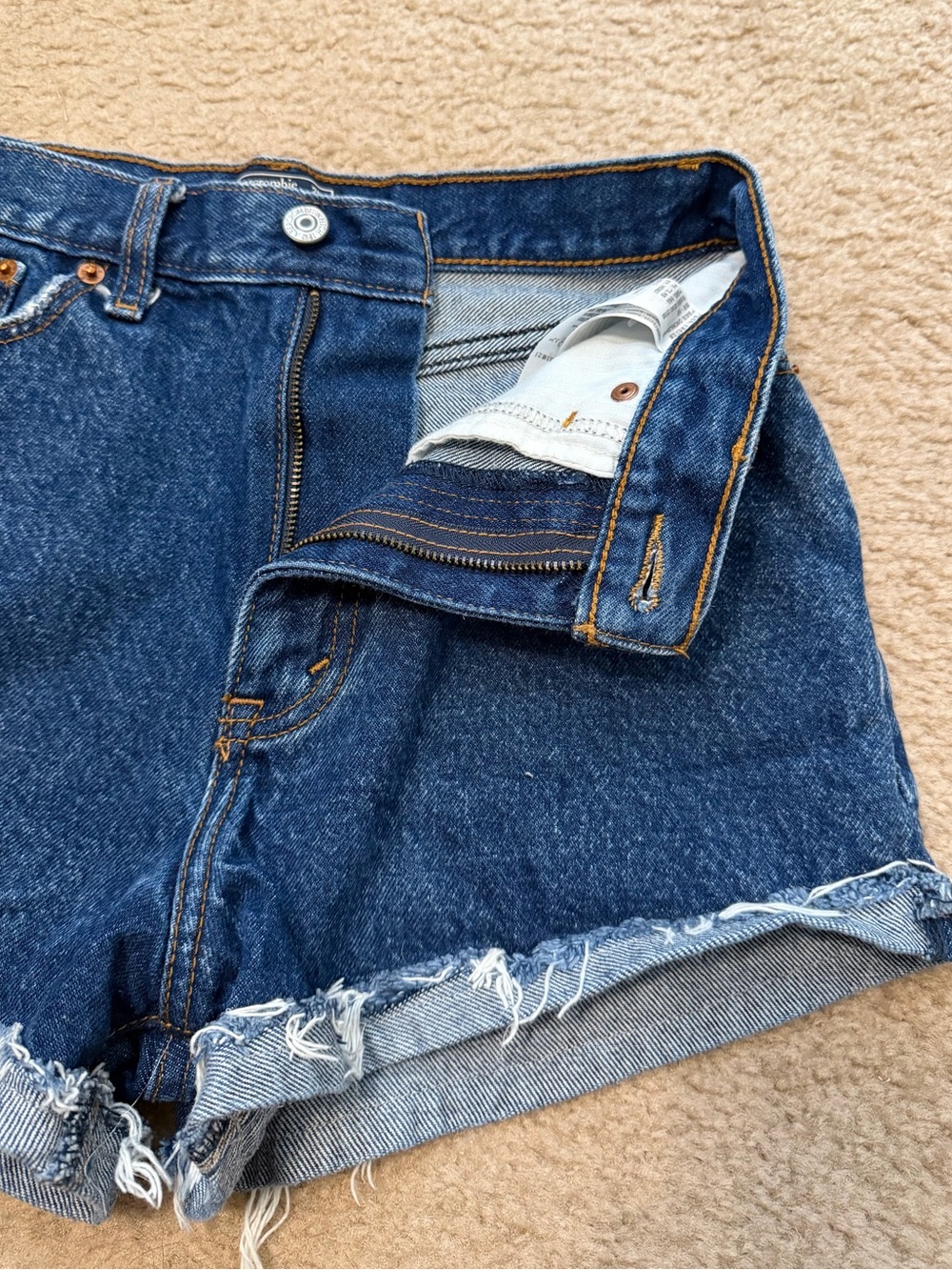 ABERCROMBIE & FITCH Annie High Rise Denim Shorts - Picture 6 of 11